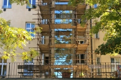 Lešení pro realizaci šachty a větracích otvorů