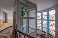 Vinohradská - Maceškův Palác - horní přejezd/hlava šachty